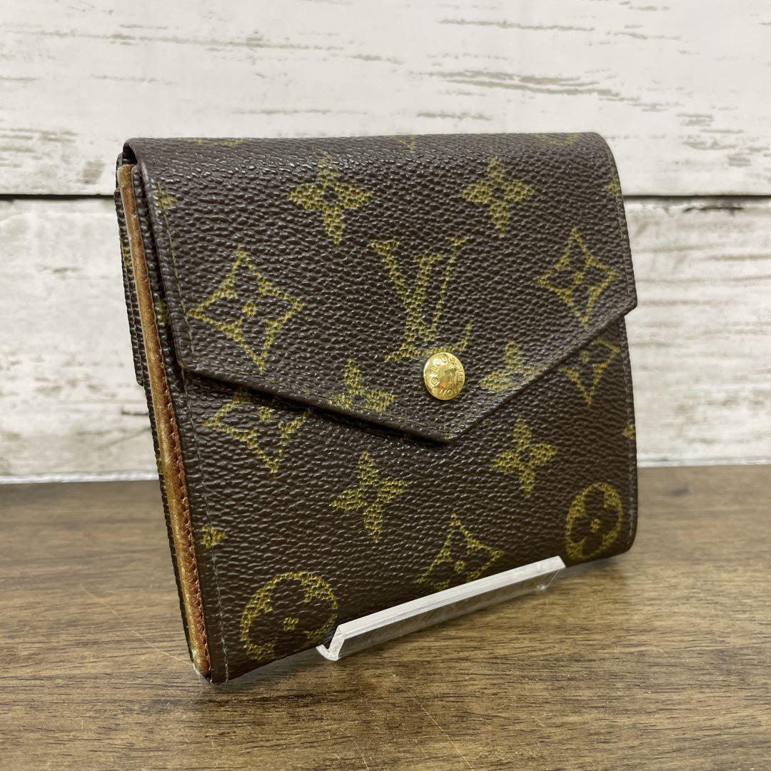 LOUIS VUITTON ルイヴィトン モノグラム Wホック折り財布 Monogram