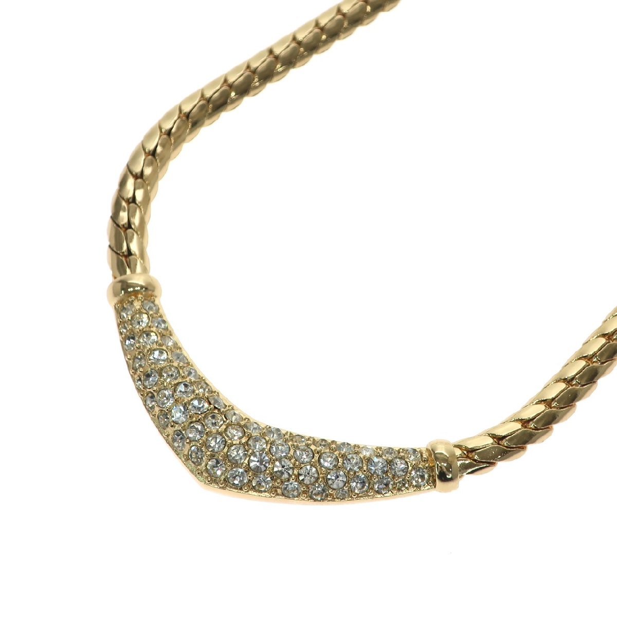 1円スタート Christian Dior クリスチャンディオール ラインストーン