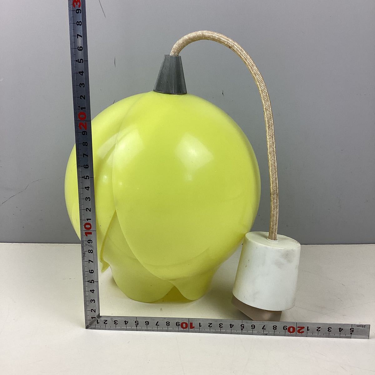 レトロポップ昭和レトロチューリップ電気傘 イエロー