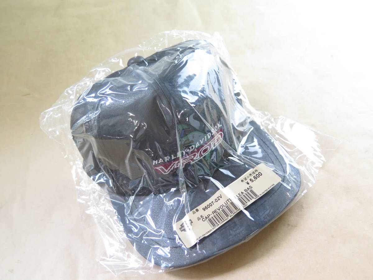 ◆◆ハーレー純正 V-ロッド レザーキャップ 帽子 革 皮 グッズ V-ROD 96007-02V 2022.7.11.70