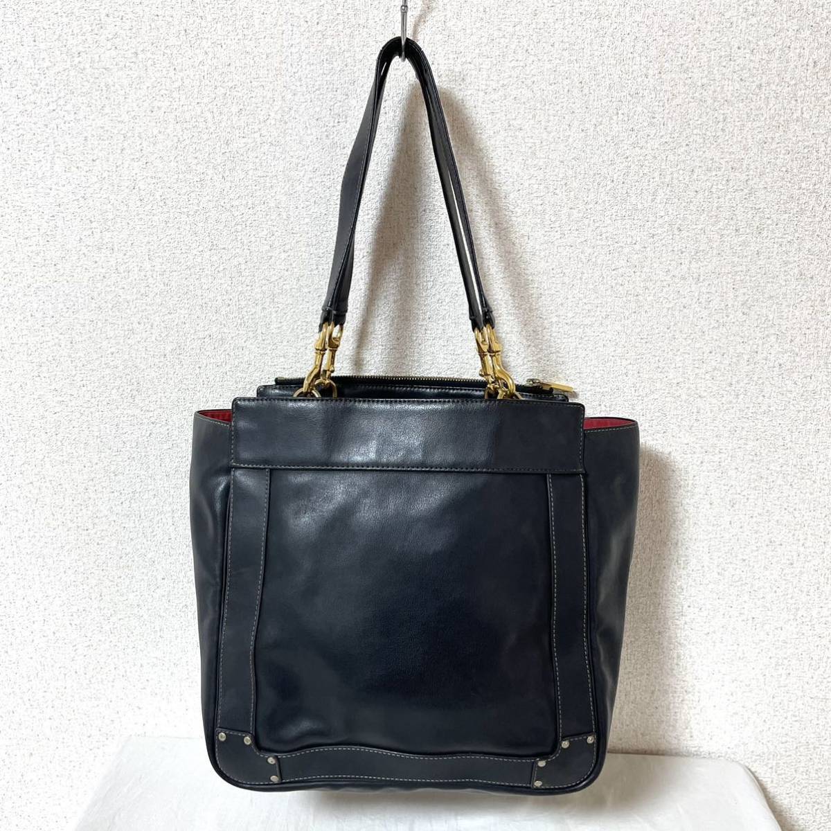 美品・廃盤品】Chloe アリソン トートバッグ レオパード柄ハラコA4収納