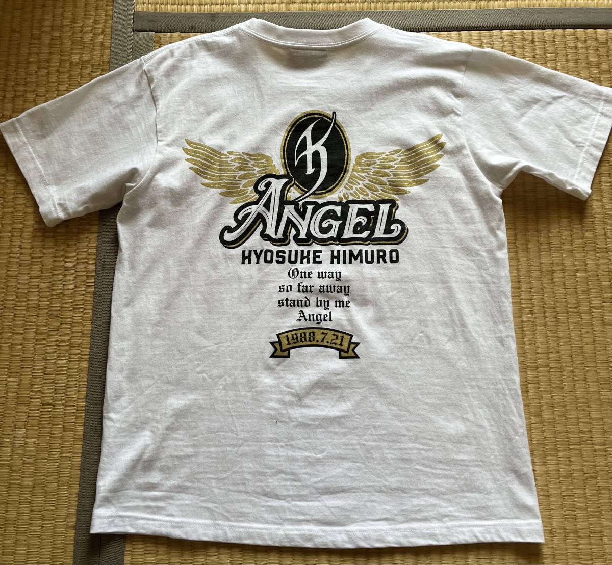 KYOSUKE HIMURO 氷室京介 ANGEL 白TシャツMサイズ未使用品。(氷室京介