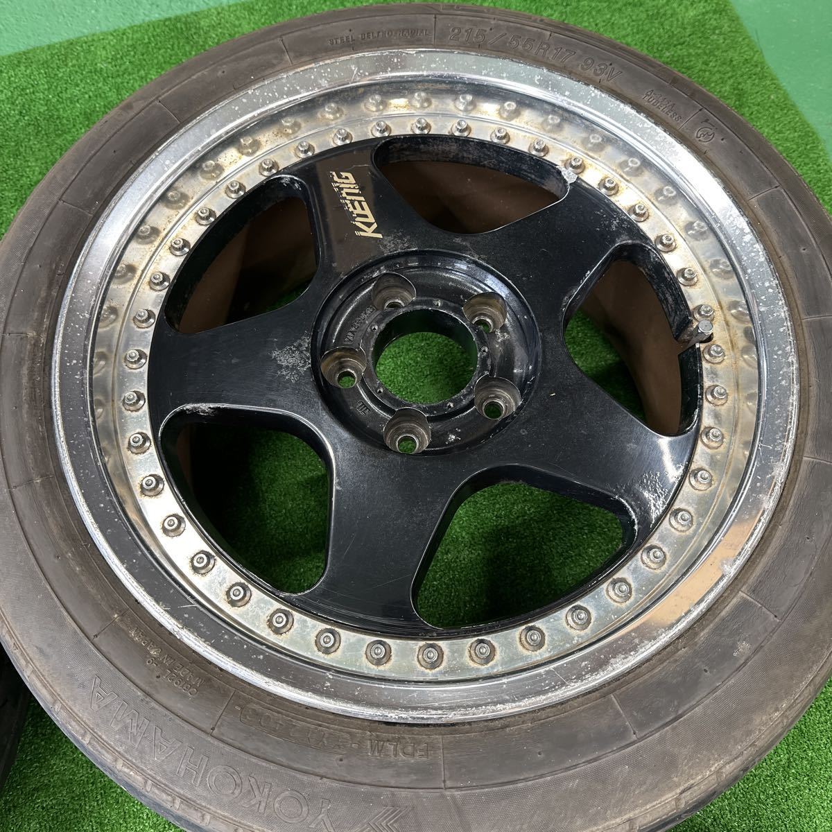 ケーニッヒ ホイール 17インチ 8jj +35 PCD114.3 2本GRヤリスに使用 
