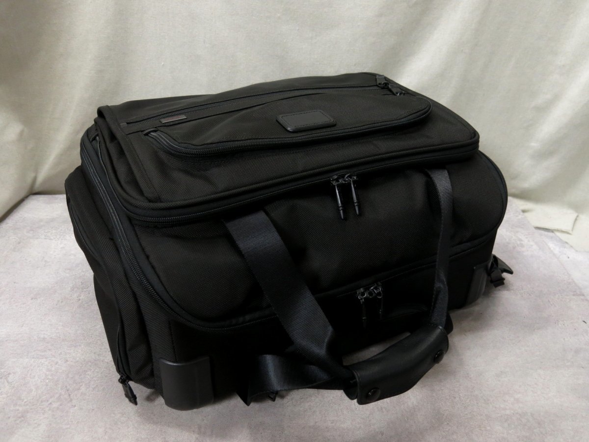 超 TUMI トゥミ メンズ 22052D2 ナイロン カーフ レザー 本革 2輪 