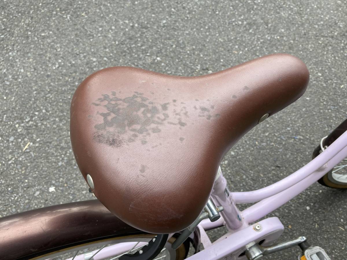 〓中古丸石LEDオートライト女の子自転車〓Merry Bell メリーベル☆22 