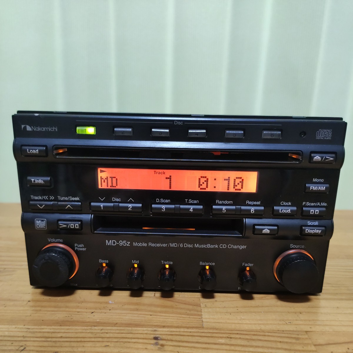車 Nakamichi MD-45z モバイルレシーバー MDプレーヤー 本体