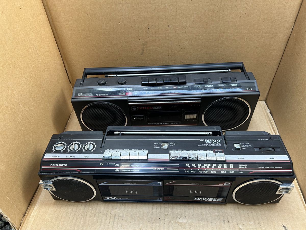 【National】ラジカセRX-606 National RX-606 ラジカセ/FAIR MATE フェアメイト RD-W22 ダブル