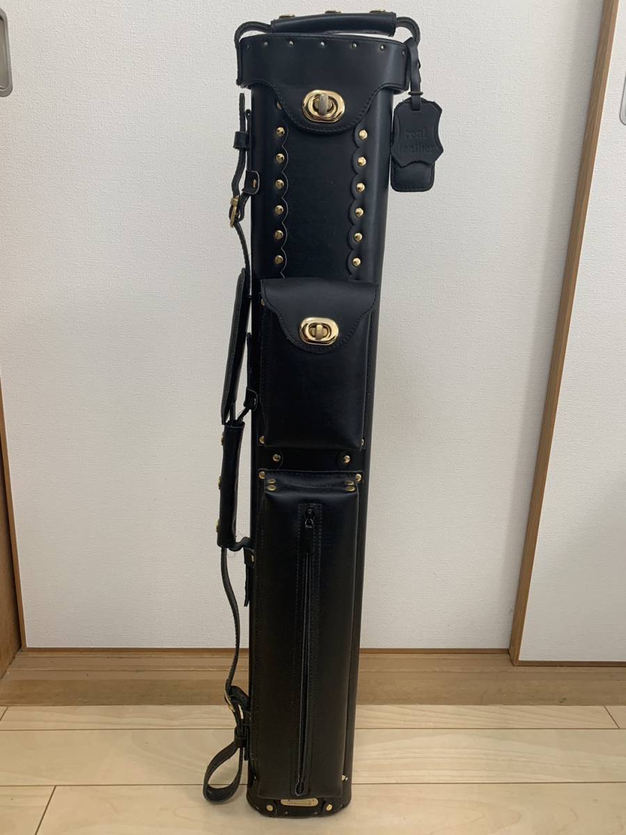 インストローク　INSTROKE Cue Case　ビリヤード　キューケース　2B4S　本革　黒