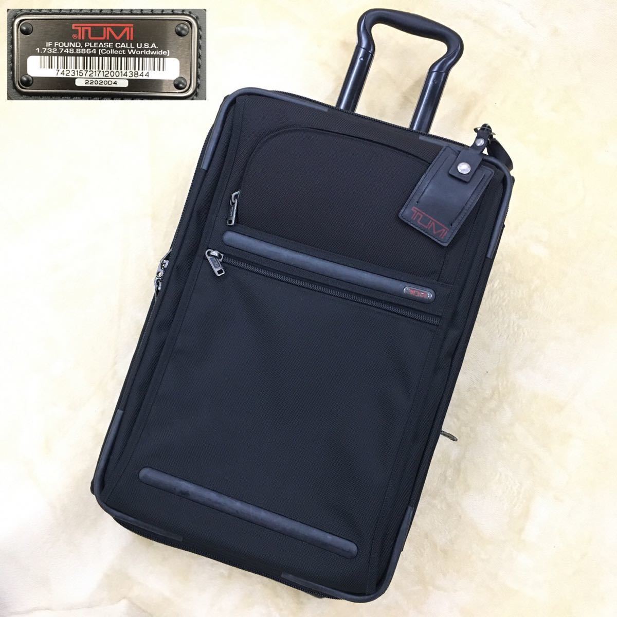 TUMI トゥミ キャリーバッグ ケース トラベル 旅行鞄 ビジネス ナイロンキャンバス 紳士 メンズ 22020D4 インナーポケット欠品
