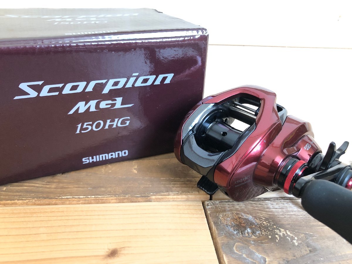 ■ SHIMANO SCORPION シマノ スコーピオン MGL 150HG 右巻き ベイトリール 元箱/説明書 有 ★