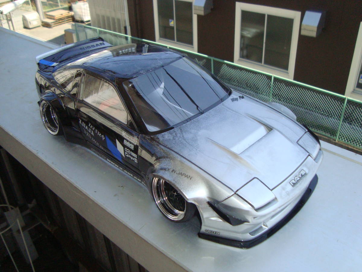 アディクション 日産180SXパンデムV3ボディ 新品塗装済み。(ボディ