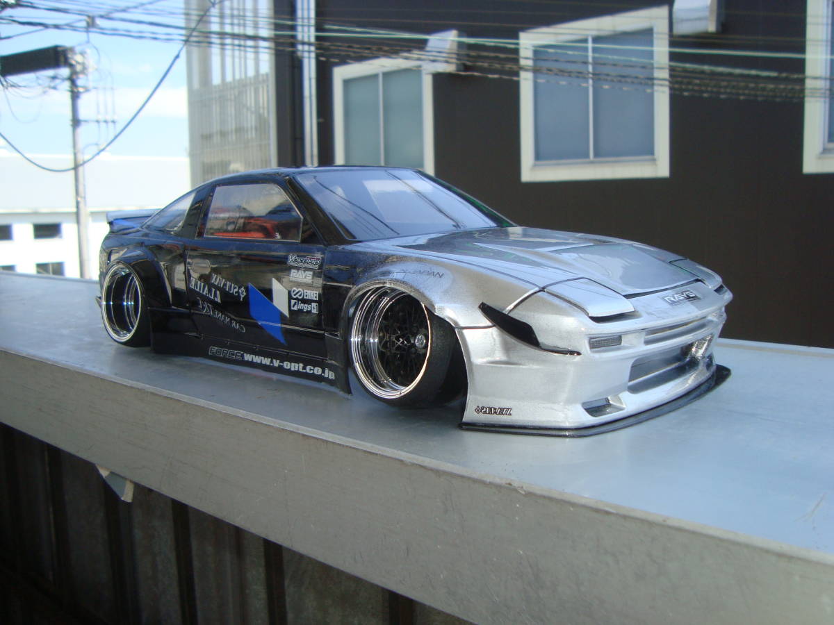 アディクション 日産180SXパンデムV3ボディ 新品塗装済み。(ボディ