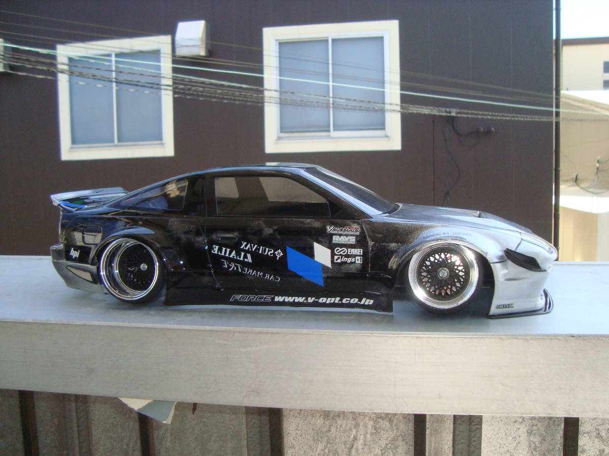 アディクション 日産180SXパンデムV3ボディ 新品塗装済み。(ボディ