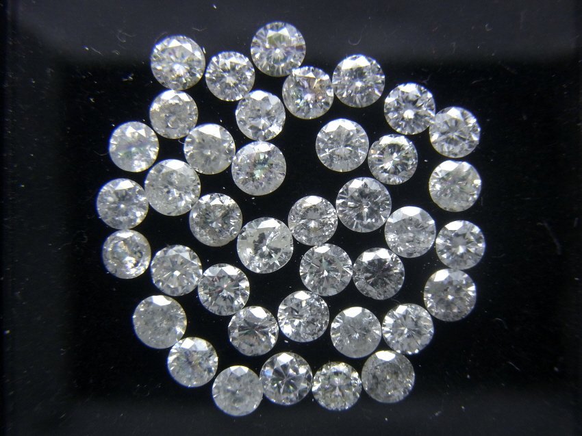 [Shimoe]最落無し！１円～ホワイトカラー系　SI～Ｉクラス　合計１．５３ｃｔ　天然ダイヤルース