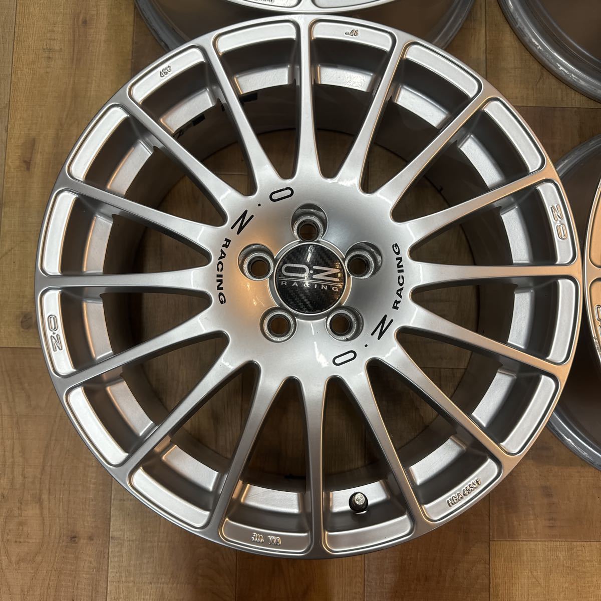 247］OZ RACING 17×7.5J +48 5穴 PCD100 中古 アルミホイール 4本 