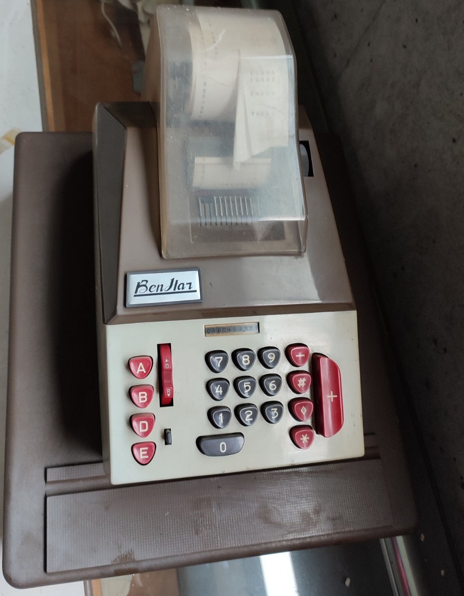 ジャンク品 レジスター BenHar sander model909 古いレジ サンプライ 