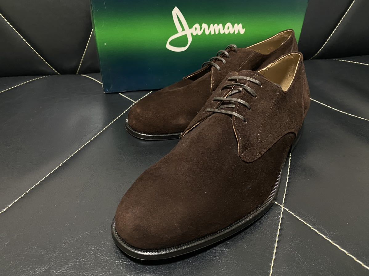 箱付き 新品未使用 REGAL リーガル スエード カジュアル プレーントゥ B7G RP 71 25EEE 紳士靴 ダークブラウン レザーシューズ German 25cm