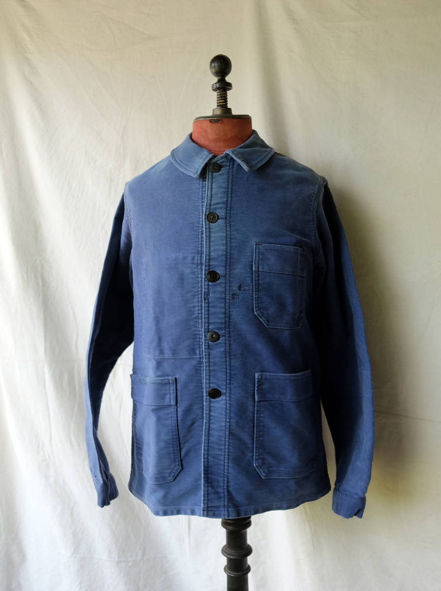 1950's 1960's フランス ヴィンテージ LE MONT ST MICHEL モールスキンワークジャケット 50s 60s フレンチヴィンテージ