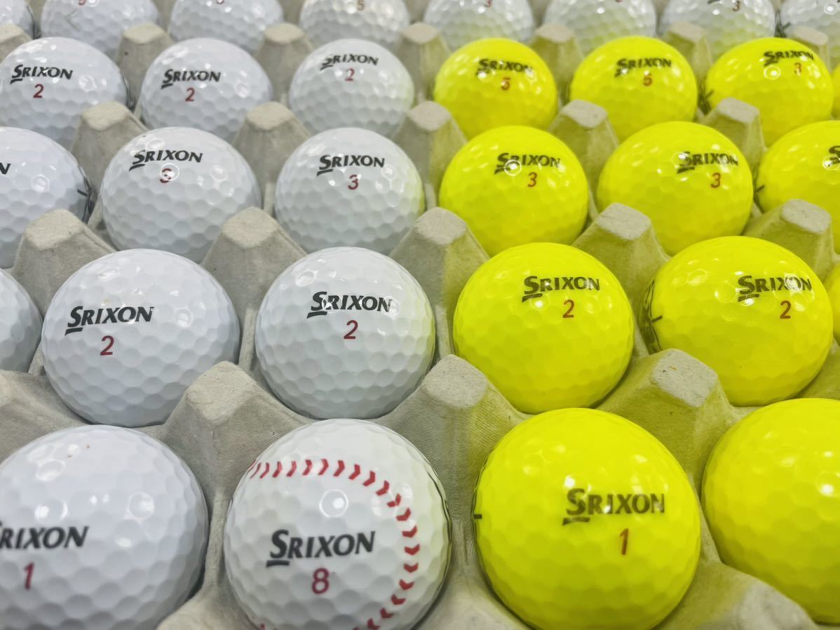 スリクソンX2ゴルフロストボール40個　DUNLOP GOLF カラーボール混合種　SRIXON X2 スリクソンEXゴルフロストボール