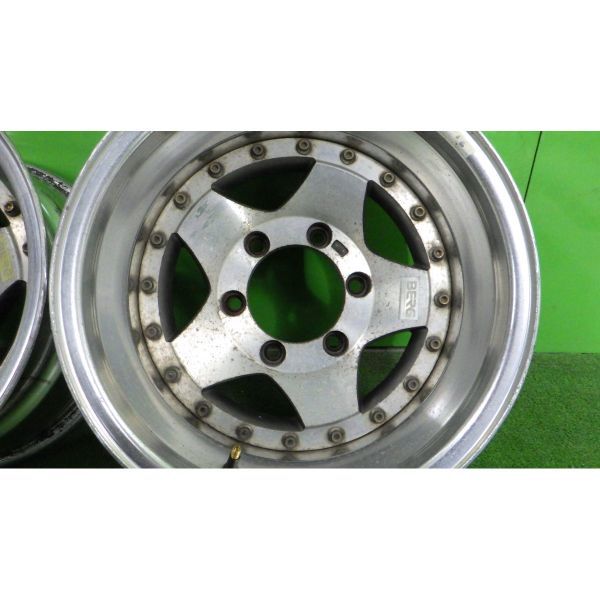BERG-S/社外アルミホイール 15x8.5JJ 6穴 139.7 -33/マイナス33/深リム 