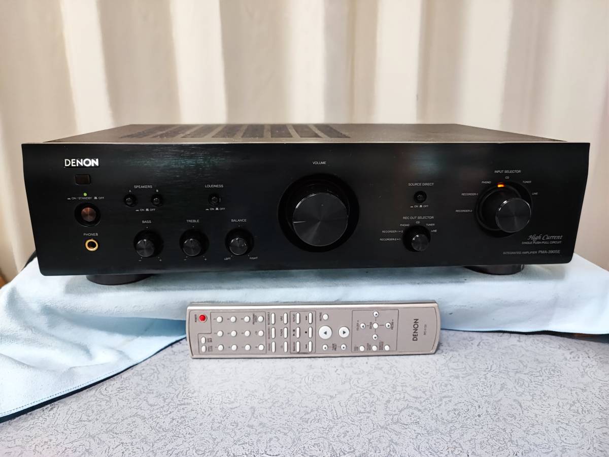 DENON PMA-390SE 動作良好 純正リモコン付 美品クラス DENON PMA-390SE リモコン付き