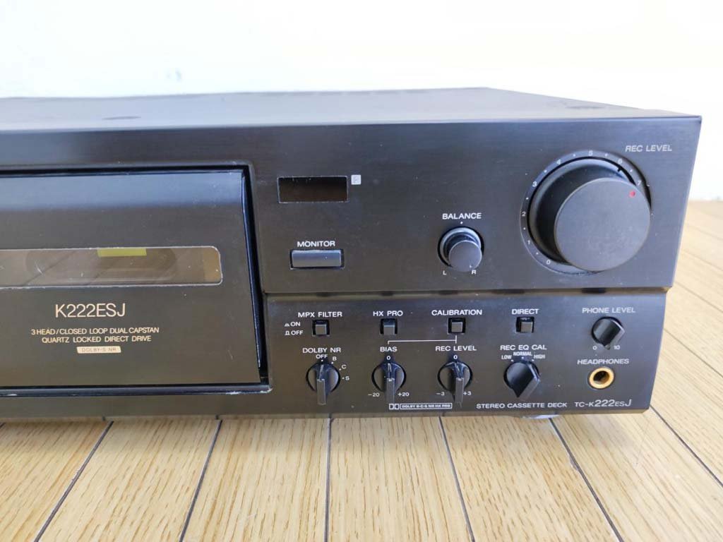 ☆SONY ステレオカセットデッキ TC-K222ESJ ジャンク品