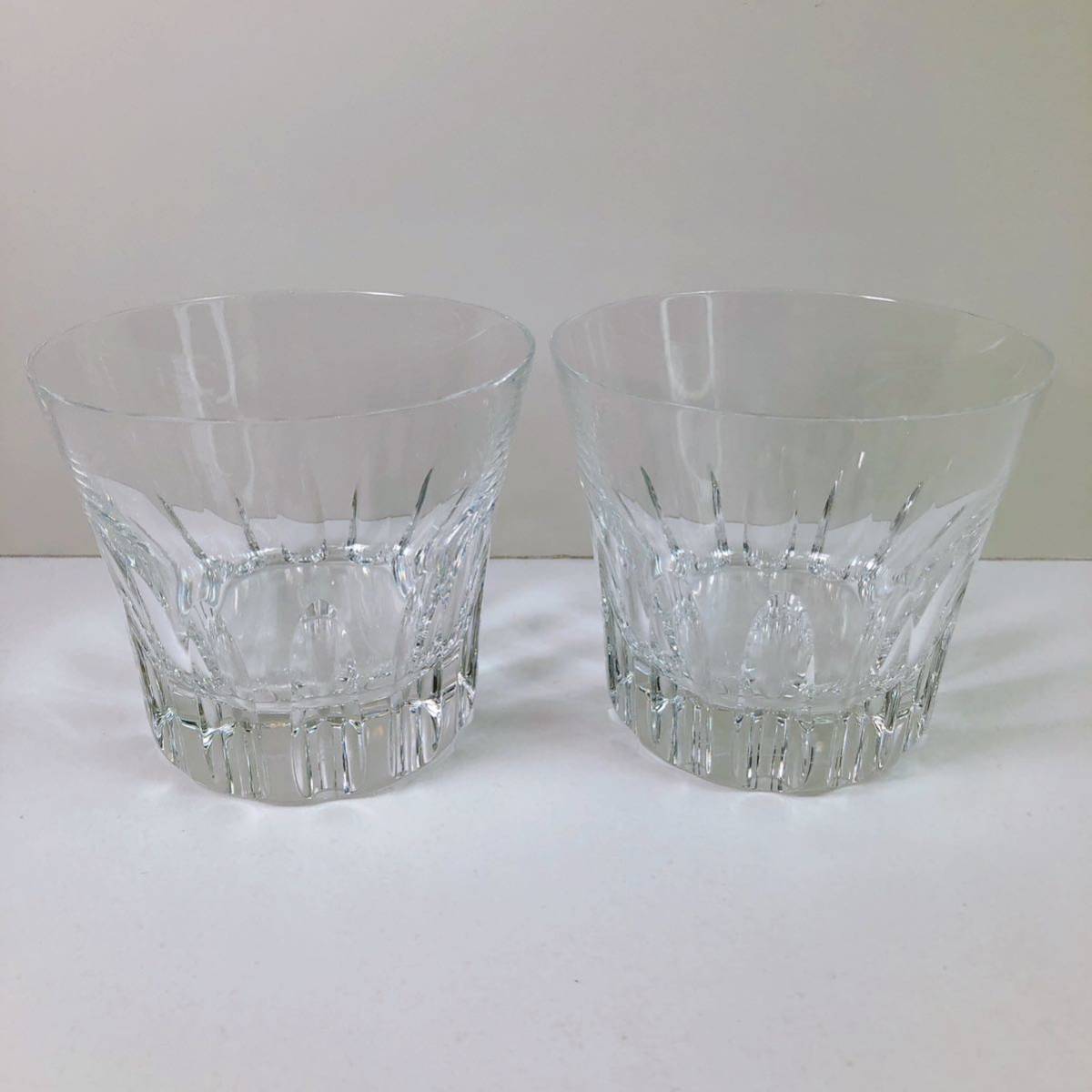 51【中古】Baccarat バカラ タンブラー ロックグラス グラス ペア 