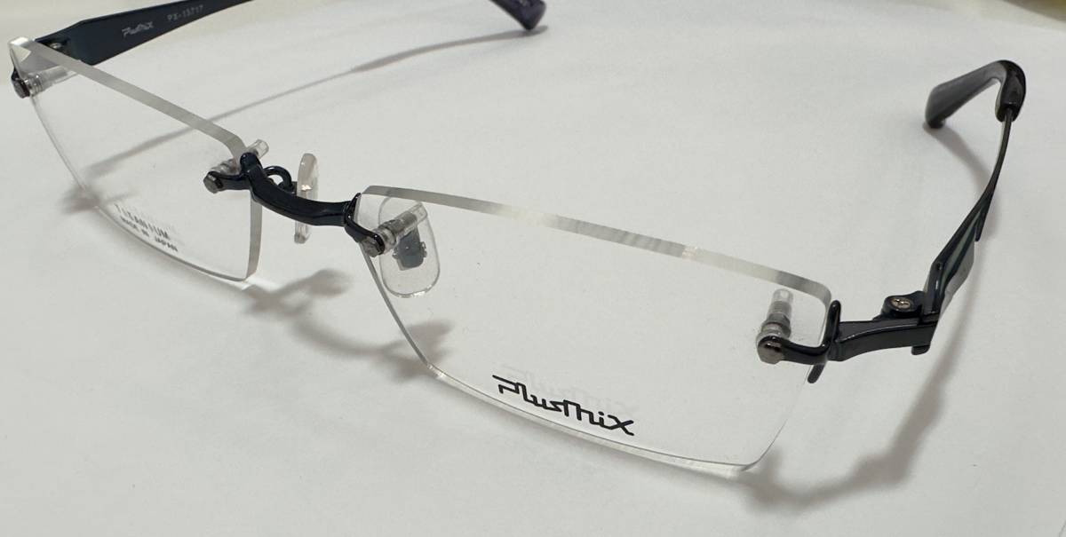 プラスミックス Plusmix PX-13717 メガネ PLUSMIX 日本製 販売終了プラスミックス 54サイズ ディープブルー 眼鏡 販売終了品 フレーム PX-13717｜チタンツーポイント ツーポイント : メガネサロンみなば