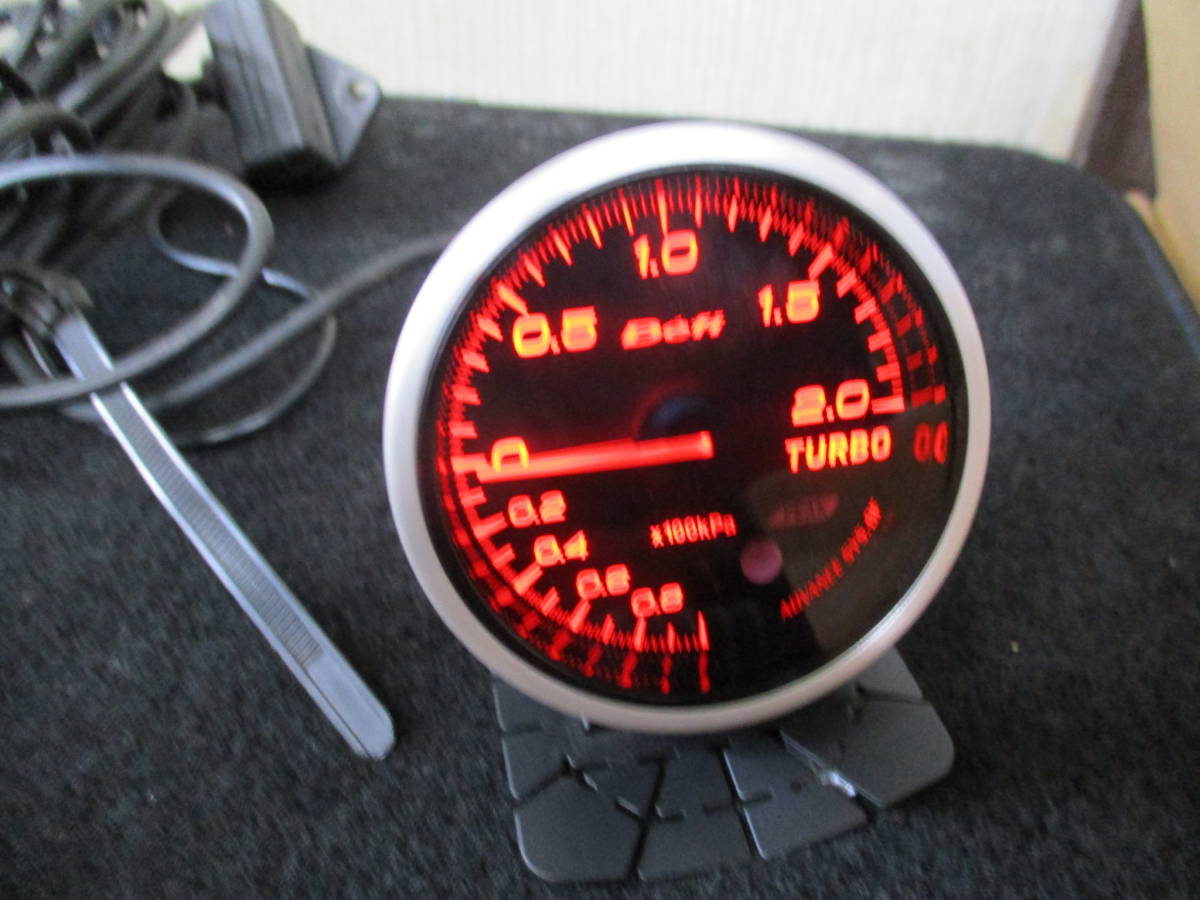 Defi/デフィ ブースト計 赤/レッド ADVANCE BF 動作確認済