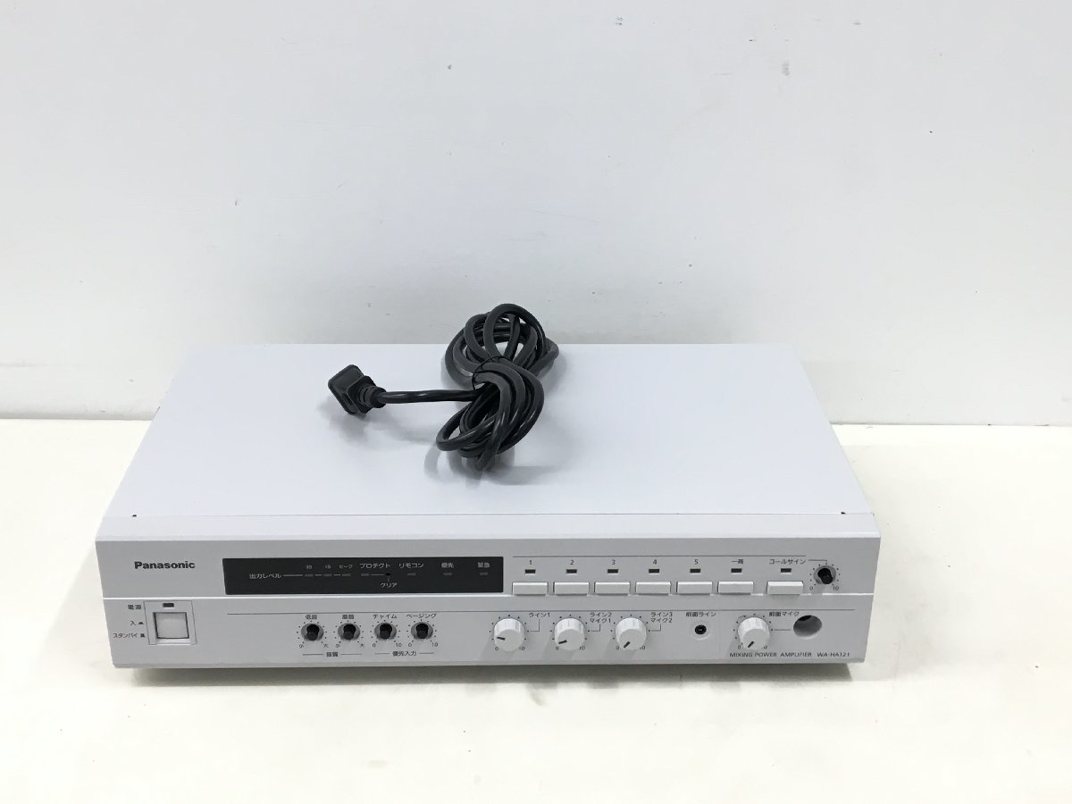 パナソニック卓上型拡声アンプ 120W WA-HA121 通電のみ確認済 中古品