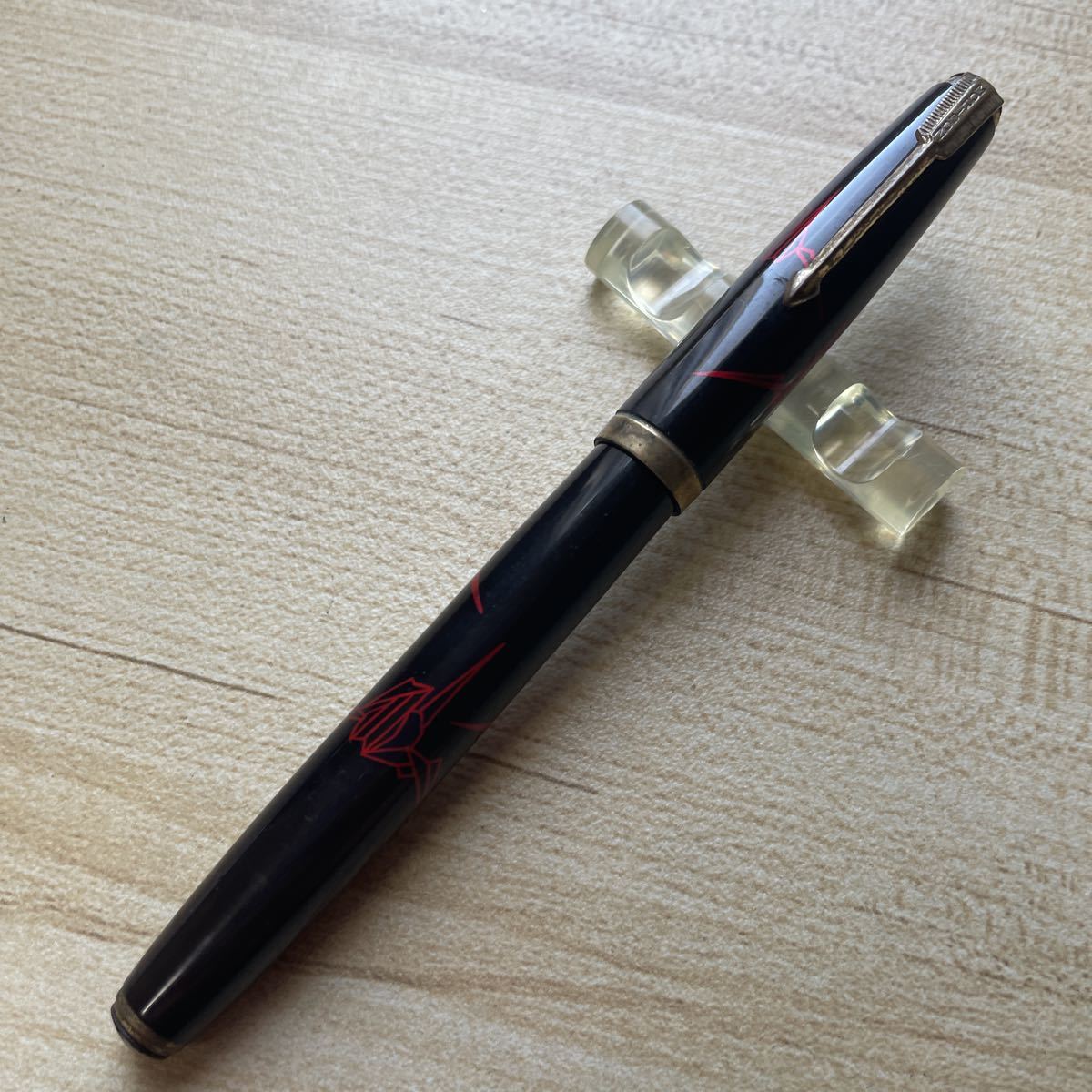 MONTBLANC☆モンブラン 二色ボールペン ☆赤 黒 Sライン ヘアライン