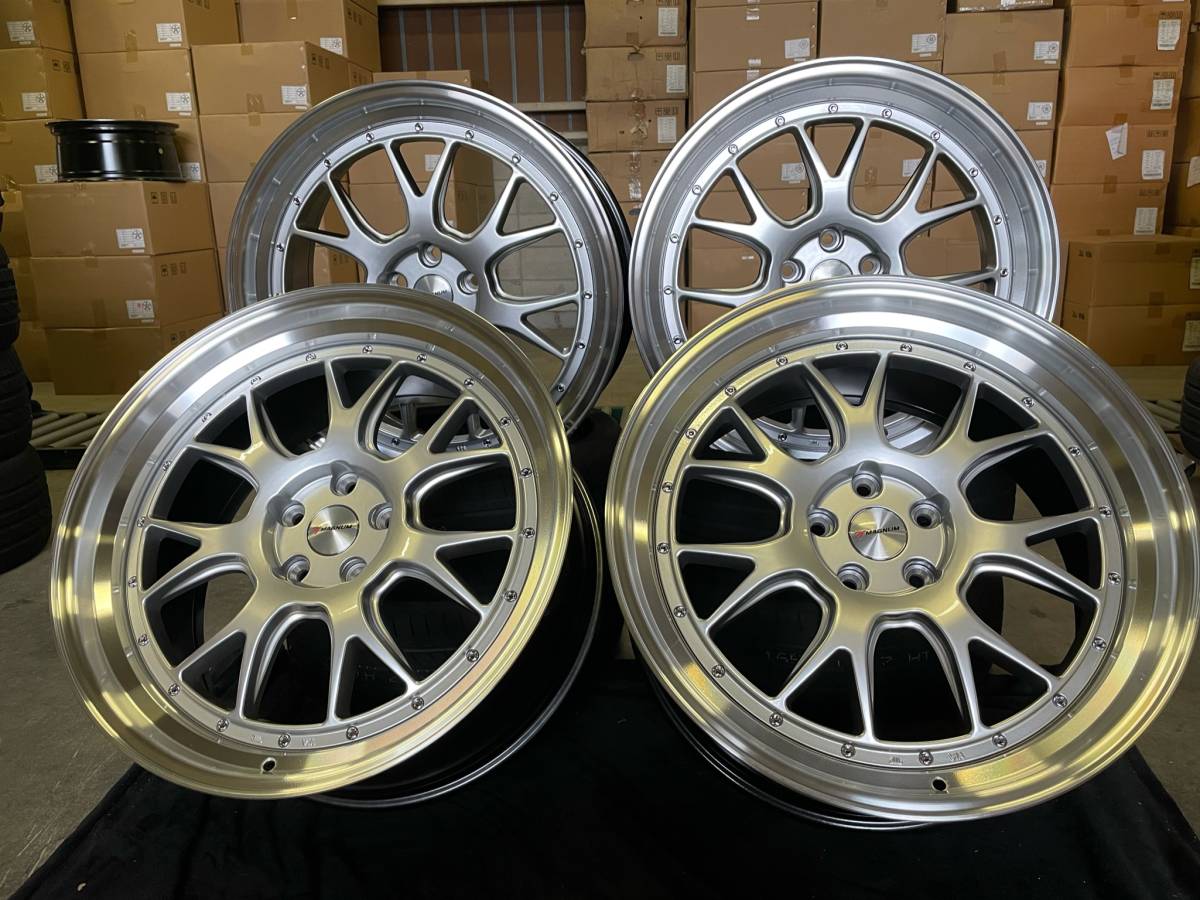 深リムタイプ！21インチ☆しるばー☆PCD120☆レクサス・BMWなど！