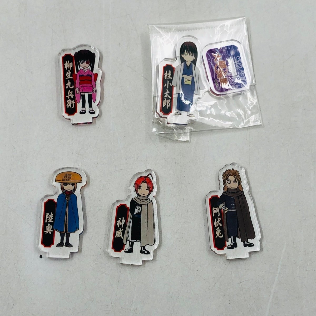 中古品 大銀魂展 アクリルminiフィギュア 銀時 土方 沖田 高杉 辰馬 桂 
