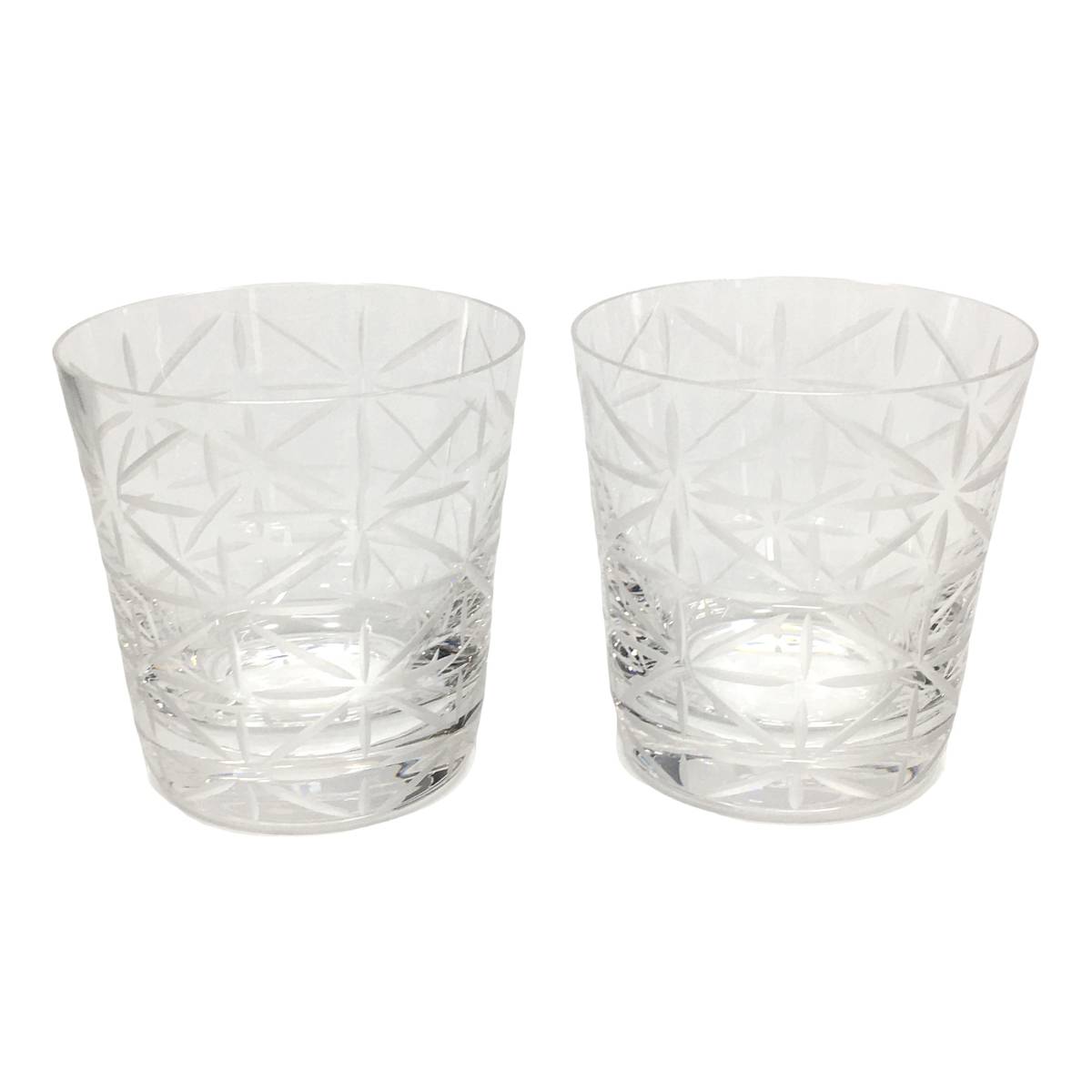 B3-22 エルメス ペア セット オールドファッション グラス / クリスタル タムタム ロックグラス タンブラー 食器 ブランド コップ