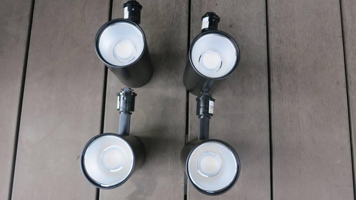 オーデリックODELIC•LEDスポットライト4個•ダクトレールセット