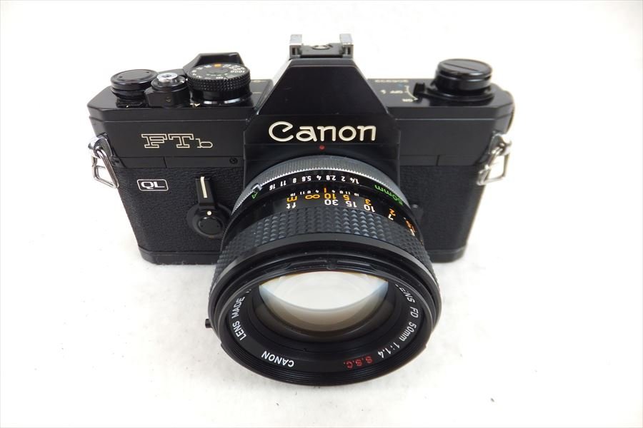 ▽ Canon キャノン FT b フィルム一眼レフ 50mm 1.4 S.S.C 中古 現状品