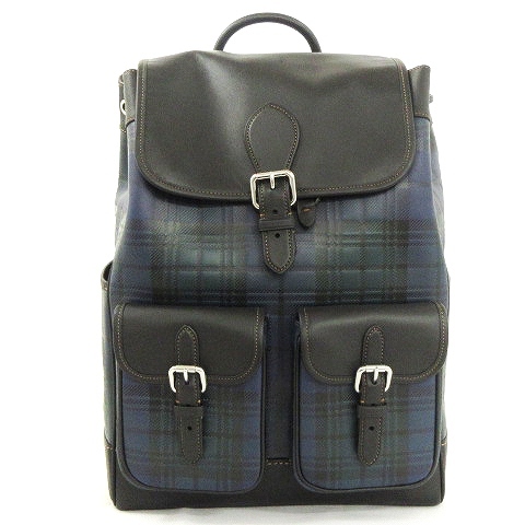 コーチ COACH フランキー タータンチェック バックパック リュック