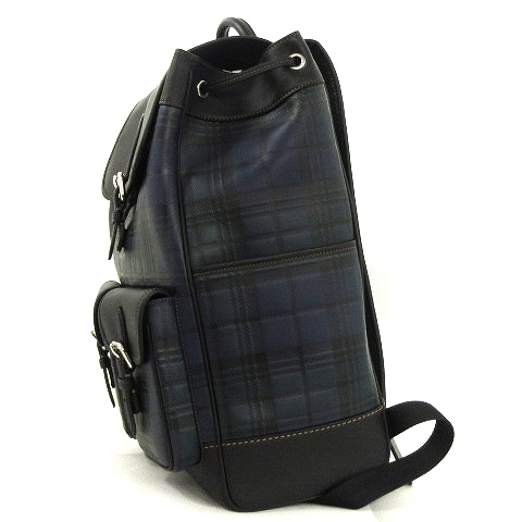 【美品✨】COACH チャールズ A4収納 リュック チェック柄 レザー コーチ COACH フランキー タータンチェック バックパック リュック
