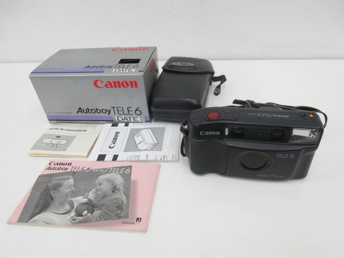 Canon　キャノン　Autoboy TELE6 DATE　コンパクトカメラ　フィルムカメラ　箱付