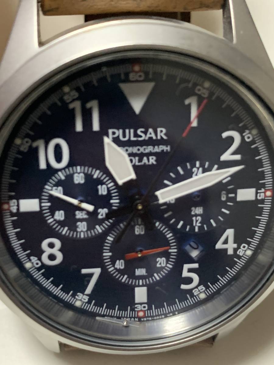☆【動作品 】セイコー パルサー SEIKO PULSAR 100m防水 ソーラー 