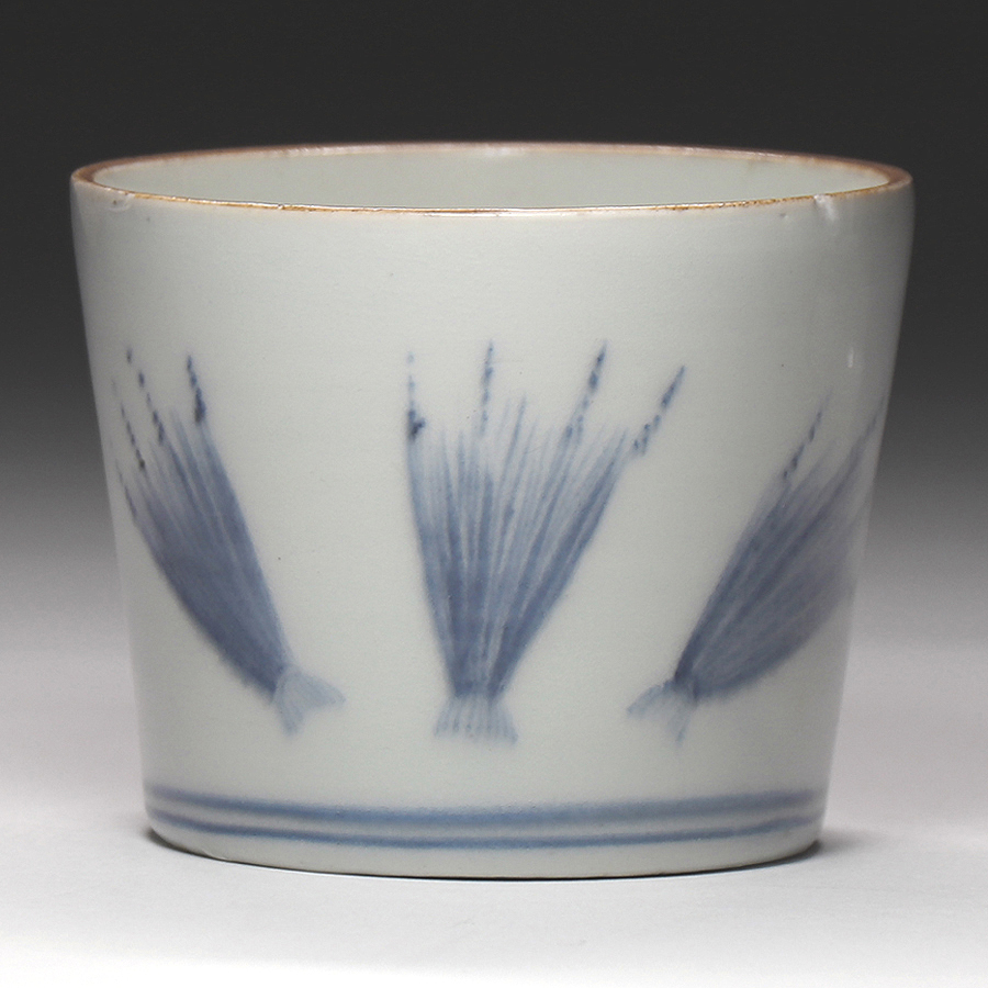 ○栄○古伊万里 色絵 花鳥図 鉢 向付 蕎麦猪口 5客 江戸期 51kw185