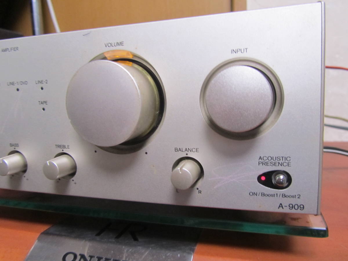 ONKYO A-909 動作・状態良好 オンキョー A-909X C-705 プリメイン