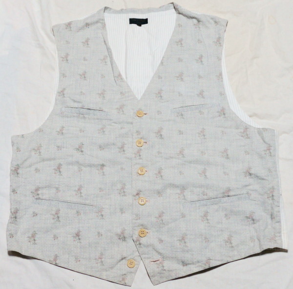 COMME des GARCONS HOMME ベスト/ジレ M コットン グレー des COMME
