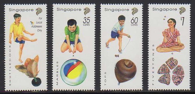 9 シンガポール ＜ 1997 国際切手展 SINGPEX '97 / 伝統的な子どもの