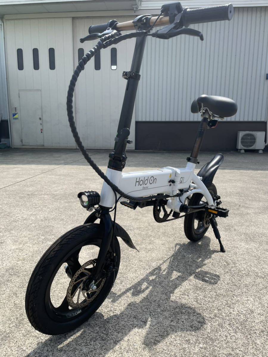 Hold On Q1 電動アシスト自転車 ホワイト e-BIKE 電動自転車