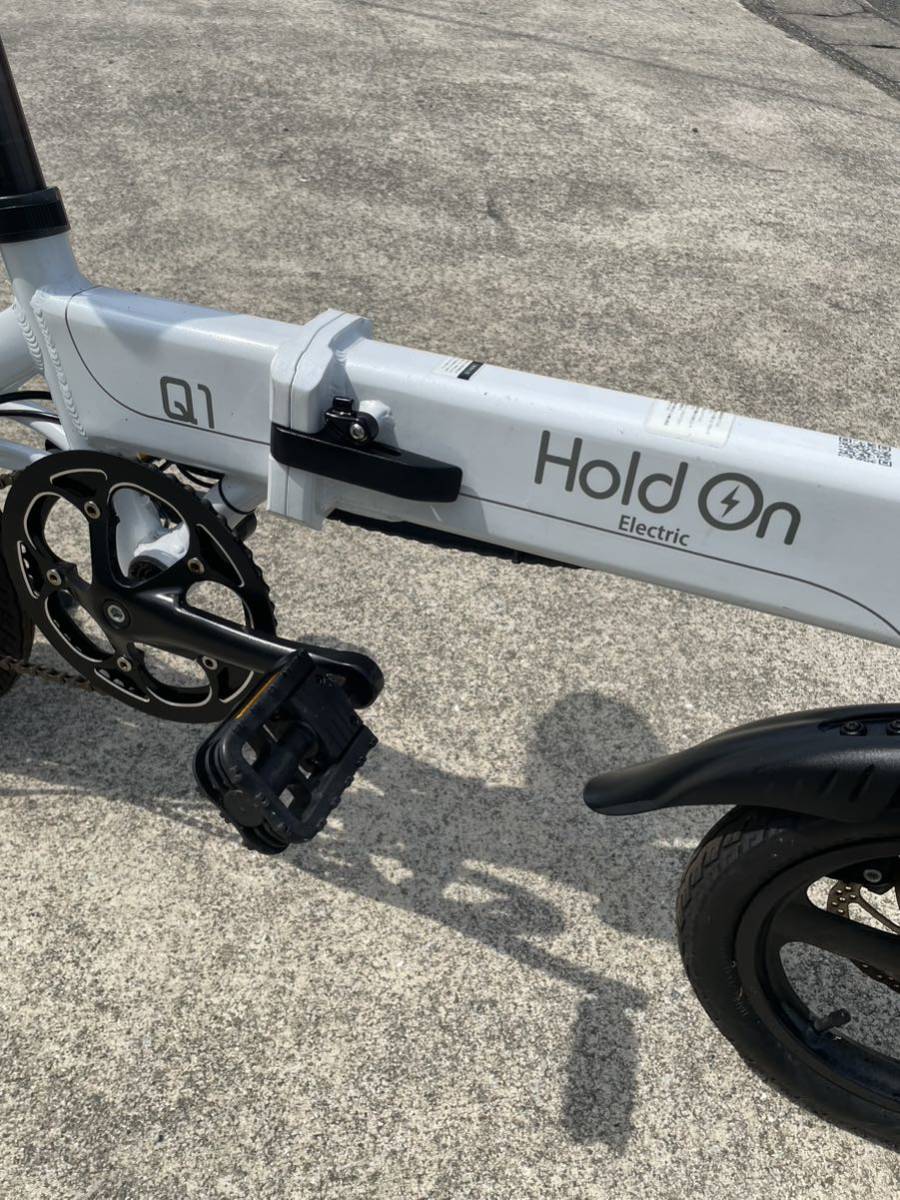 Hold On Q1 電動アシスト自転車 ホワイト e-BIKE 電動自転車