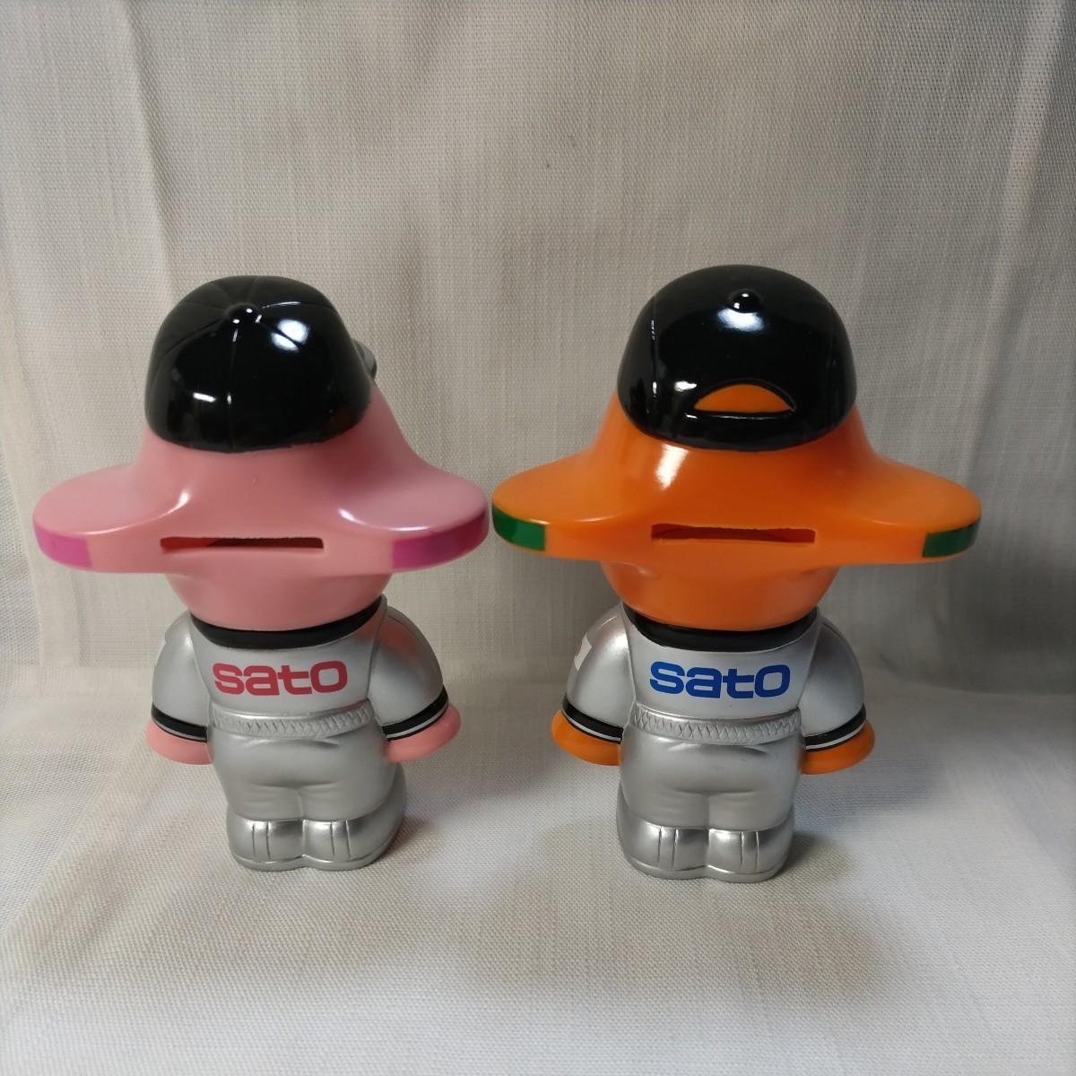 A151】スペースサトちゃん&サトコちゃんコインバンク 貯金箱 昭和 