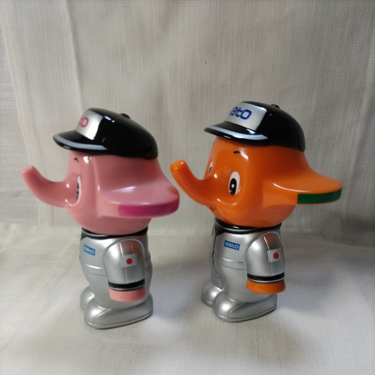 A151】スペースサトちゃん&サトコちゃんコインバンク 貯金箱 昭和 