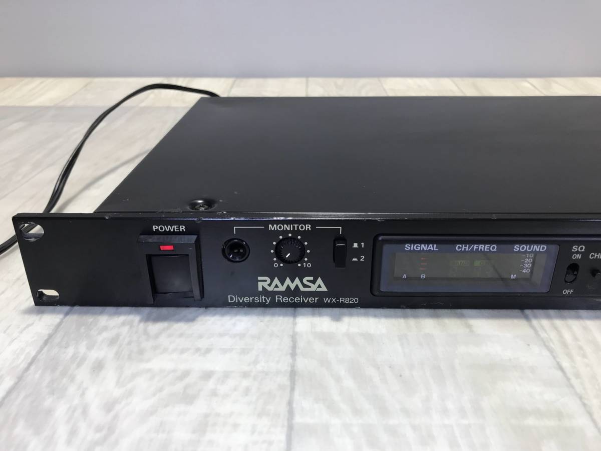 ☆ Panasonic ダイバシティ ワイヤレス 受信機 WX-R820 【 通電確認済