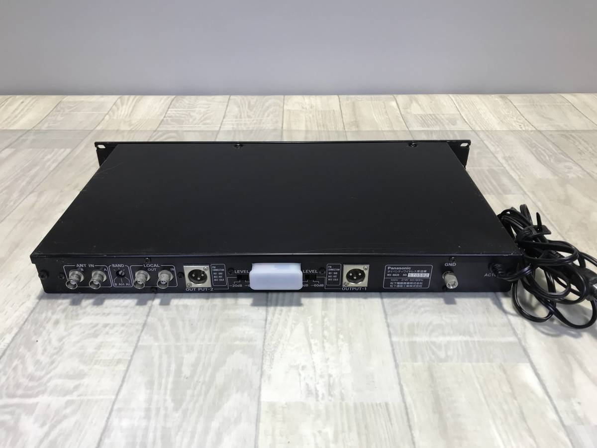 Panasonic RAMSA WX-R821 ダイバシティワイヤレス受信機 ☆ Panasonic ダイバシティ ワイヤレス 受信機 WX-R820 【 通電確認済